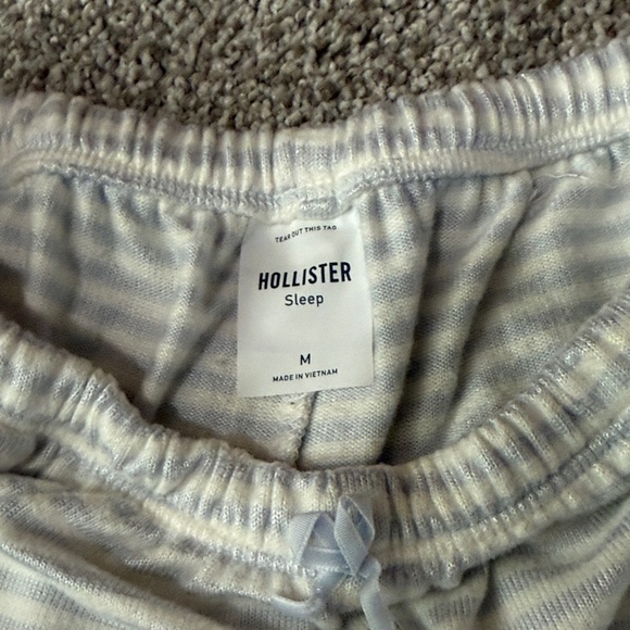 Hollister Light blue Striped Pajama Pants with pockets - Picture 2 of 5